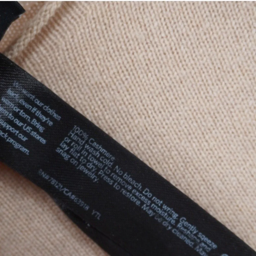 Eileen Fisher 100% Cashmere Boat Neck Sweater Camel Tan XL Minimalist Luxury